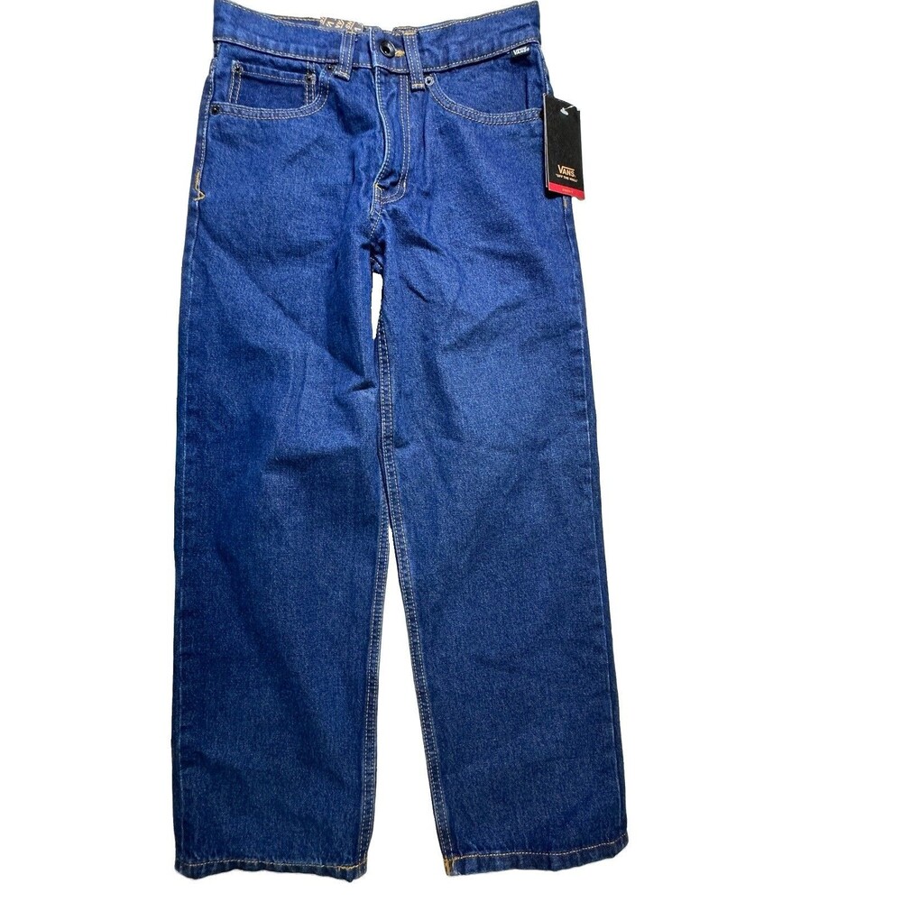 NWT Vans Check-5 Loose Fit Jeans Dark Wash Vintage 90s Y2K Skate Style 25/10